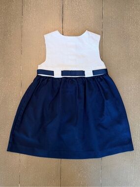 EPK Girls’ Sleeveless Navy Blue “Special Occassion” Cotton Dress • Size 3A (3T)